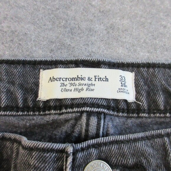 Abercrombie & Fitch High Rise Gray Jeans - Picture 3 of 15